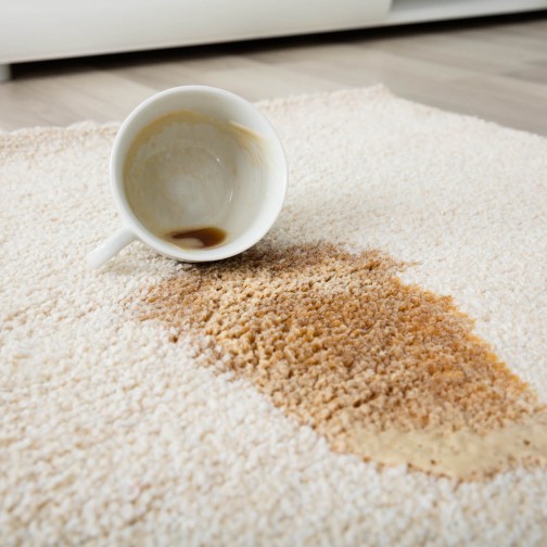 Coffee spill on area rug | Ron's Carpet & Design
